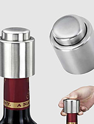 cheap -Wine Stoppers Simple Stainless Steel Wine Accessories 1pc Wine Accessories for Barware