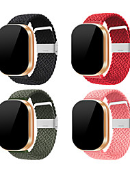 cheap -4 PCS Smart Watch Band for Fitbit Versa 3 / Sense Nylon Smartwatch Strap Adjustable Length Soft Stretchy Weave Bracelet Replacement  Wristband