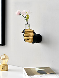 cheap -Fist Vase Home Nordic Interior Model House Fake Flower Wall Decoration Resin Pendant