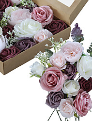 cheap -Artificial Wedding Flowers Combo for Wedding Bouquets Centerpieces Flower Arrangements Decorations