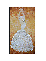 cheap -Oil Painting Handmade Hand Painted Wall Art Modern Knife Ballet Dancing Girl People Abstract Home Decoration Decor Stretched Frame Ready to Hang