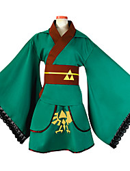 cheap -Inspired by The Legend of Zelda Zelda Video Game Cosplay Costumes Cosplay Suits Fashion Long Sleeve Top Skirt Bow Costumes / Waist Belt