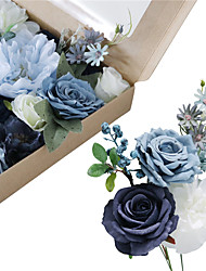 cheap -Artificial Flowers Combo Rose for DIY Wedding Bouquets Centerpieces Arrangements Party Baby Shower Home Decorations Bridal Shower