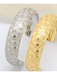 cheap -Women&#039;s Cuff Bracelet Geometrical Vertical / Gold bar Fashion Titanium Steel Bracelet Jewelry Silver / Gold For Street Gift Daily Festival