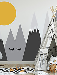 cheap -Cartoon Mural Nordic Wall Stickers Bedroom Kids Room &amp; Kindergarten PVC Home Decoration Wall Decal 1pc