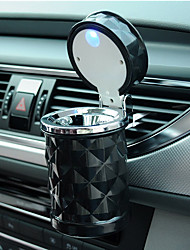 cheap -Auto Car Ashtray Portable with Blue LED Light Ashtray Smokeless Smoking Stand Cylinder Cup Holder Car Interior Accessories 1PCS