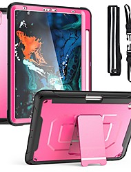 cheap -Tablet Case Cover For Apple iPad 10.2&#039;&#039; 9th 8th 7th iPad Air 4th iPad Pro 12.9&#039;&#039; 5th iPad mini 6th Shockproof Dustproof with Stand Solid Colored TPU PC