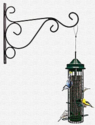 cheap -2pcs simple wall hanging plant 11.8-inch bracket decorative flowerpot hook for bird feeder lantern Wind Chime