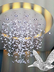 cheap -Selling Pendant Bird Electroplating Abs Bird Mall Ceiling Wedding Decoration Crafts Acrylic Aerial Hanging Bird