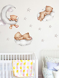 cheap -Animals Cartoon Wall Stickers Bedroom Kids Room &amp; Kindergarten Removable PVC Home Decoration Wall Decal 1pc