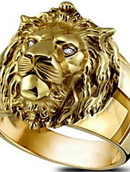 cheap -Ring Gift Classic Gold Alloy Lion Stylish 1pc