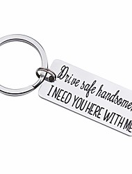 cheap -Drive Safe Car Keychain I Need You Here With Me Gifts for Husband Dad Boyfriend Gifts Valentines Day Father&#039;s day Birthday Gift 1PCS