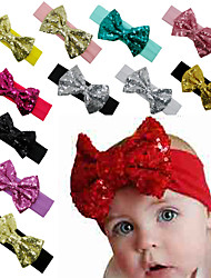 cheap -Baby Girls&#039; Active / Sweet White / Red Solid Colored Bow Polyester Hair Accessories Blue / White / Black Kid onesize