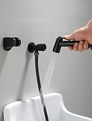 cheap -304 Stainless Steel ABS Hand-held Bidet Simple Black Shower Sprayer Wash Butt Hand Wash Black Toilet Companion Spray Gun