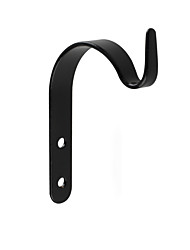 cheap -20pcs Simple Wall Iron Bending Forming Hook Clothes Hook Flower Basket Hook Self Tapping Screw Nail Fixing Black J-Type