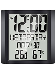 cheap -TS-8608 Digital Alarm Clock Indoor Thermometer Hygrometer Calendar Clock Weather Station Wireless Sensor Window Temperature