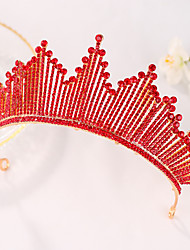 cheap -Crystal / Alloy Crown Tiaras with Crystal / Rhinestone 1 PC Wedding / Birthday Headpiece