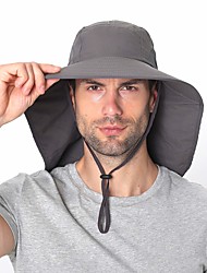 cheap -senwai sun wide brim hat for men,sun protection upf 50+ hat with neck flap for fishing hiking dark gray