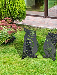 cheap -Owl Garden Stacks Yard Art Acrylic Outdoor Garden Decoration