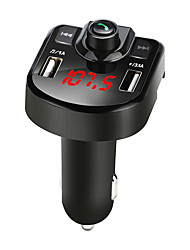 cheap -2*USB3.0 Car Charger 3.1A For Phone Bluetooth Wireless FM Transmitter MP3 Player Dual USB Charger TF Card Music HandFree Car Kit