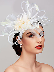 cheap -Feathers / Net Fascinators / Hats / Headpiece with Feather / Cap / Flower 1 PC Wedding / Party / Evening Headpiece