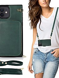 cheap -Phone Case for iPhone 13 PRO Max Mini Crossbody Zipper Wallet Case Compernee Phone Leather Case with Credit Card Holder Wrist Strap Protective Handbag Purse Cover Gift for Women