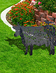 cheap -Cow Garden Stacks Yard Art Acrylic Outdoor Lawn Garden Animal Decoration