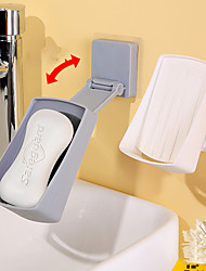 cheap -Retractable Soap Box Bathroom Perforation-free Shelf Wash Table Wall-mounted Asphalt