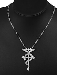 cheap -Cosplay Accessories Inspired by Fullmetal Alchemist Edward Elric Anime Cosplay Accessories Necklace Alloy Men&#039;s Women&#039;s Halloween Costumes