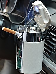 cheap -Car Cigarette Ashtray Portable Auto Smokeless Tobacco Tray with Car Travel LED Blue Light Air Vent Cup Holder Car Interior Accessories 1PCS