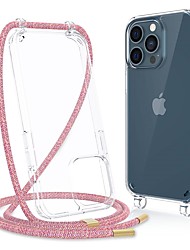 cheap -Phone Case Compatible with iPhone 13 Pro Clear Case Compatible with iPhone 13 Pro Case with Strap Crossbody Adjustable Neck Lanyard Protective Case Phone Cover Designed for iPhone 13 Pro 6.1