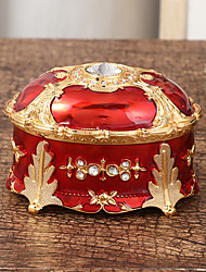 cheap -Wedding Classic Theme Jewelry Box Metal Rhinestone 1 PC