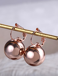 cheap -Women&#039;s Drop Earrings Earrings Round Cut Floral Theme Ball Stylish Artistic Luxury Baroque Trendy 18K Gold Plated Gold Plated Earrings Jewelry Rose Gold / Gold / Silver For Christmas Gift Daily Work