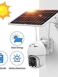cheap -WIFI Intelligent IP Cameras with Solar Pannel 360 Degree Monitor 1080P 4G Sim Card /WiFi Solar PTZ Speed Dome Cameras Security Low Power Consumption Wireless CCTV Outdoor Security Monitor