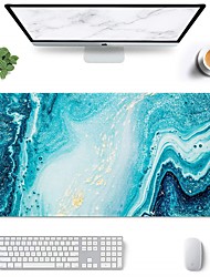 cheap -Marble Design Large Mouse Pad 35.4*15.7inch Full Desk XXL Extended Gaming Mouse Pad 35 X 15 Waterproof Desk Mat with Stitched Edge Non-Slip Laptop Computer Keyboard Mousepad for Office &amp; Home