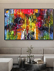 cheap -Handmade Oil Painting Canvas Wall Art Decoration Modern Abstract Painting Hand-painted Color for Home Decor Rolled Frameless Unstretched Painting
