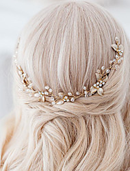 cheap -Wedding Bridal Alloy Hair Combs / Headdress / Headpiece with Imitation Pearl / Crystals / Rhinestones 1 PC Wedding / Special Occasion Headpiece