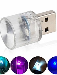 cheap -5PCS Mini USB Light LED Car Colorful USB Party Atmosphere Lamp Ambient Modeling Automotive Interior USB Light For Car Decoration Lamp
