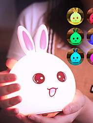 cheap -Rabbit LED Nursey Night Light USB Cute Gift Animal Cartoon Decorative Lamp Bedside Bedroom Living Room
