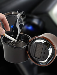 cheap -Car Ashtray with Cigar Lighter Easy Clean Up Detachable Stainless Car Ashtray with Lid Blue Led Light and Removable Lighter for Most Car Cup Holder  Interior Accessories 1PCS