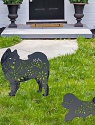 cheap -Puppy Garden Stacks Yard Art Acrylic Outdoor Lawn Garden Animal Decoration