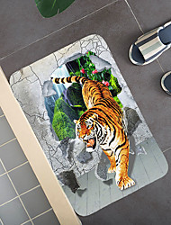 cheap -3D Tiger Animal Pattern Carpet Door Mat Bedroom Living Room Carpet Study Room Carpet Kitchen Bathroom Anti-slip Mat