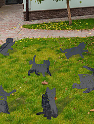 cheap -Kitten Combination Garden Stacks Yard Art Acrylic Outdoor Lawn Garden Animal Decoration
