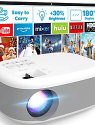 cheap -HD Mini Projector Brightness Projector 1080P Full HD Supported Portable Projector Compatible with Smartphone/Tablet TV Stick PS4 &amp; X-Box PC HDMI USB