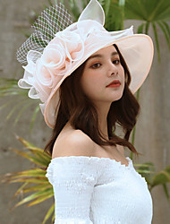 cheap -Women&#039;s Classic &amp; Timeless Bucket Hat Sun Hat Dailywear Holiday Outdoor Floral Floral Wine Beige Hat Portable Windproof Comfort