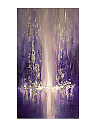 cheap -Oil Painting Hand Painted Vertical Abstract Landscape Modern Impressionism Rolled Canvas (No Frame)