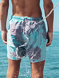 cheap -summer new products cross-border water color-changing beach pants men&#039;s quick-drying large size temperature-changing shorts factory direct sales