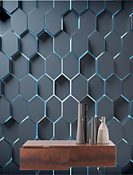 cheap -Mural Wallpaper Wall Sticker Covering Print  Peel And Stick  Removable Self Adhesive Solid Geometry Pvc / Vinyl Home Decor