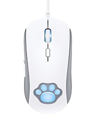 cheap -Onikuma CW918 Pink Cute Cat Paw Mouse USB Optical Computer Mice with RGB Backlit 6 Adjustable DPI Up to 7200 Silent Mouse