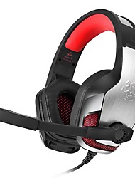 cheap -V4 Gaming Headset for Xbox One PS4 PC Controller Noise Cancelling Over Ear Headphones with Mic LED Light Bass Surround Soft Memory Earmuffs for PS5 Laptop Mac PS2 Gamecube -Red